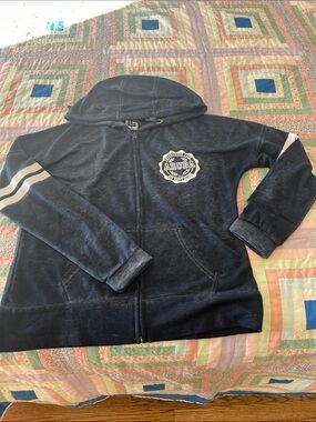 Aruba Navy Zip-Up Hoodie Sweatshirt